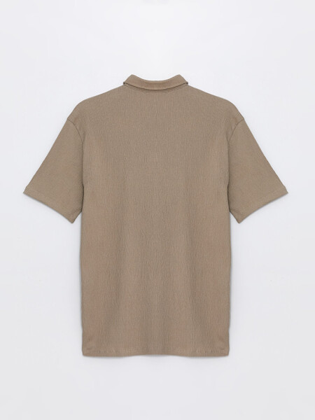 Men's Short Sleeve Printed Polo Shirt - 16