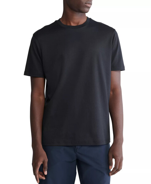 Men's Short Sleeve Supima Cotton Interlock T-Shirt Black Beauty - 1