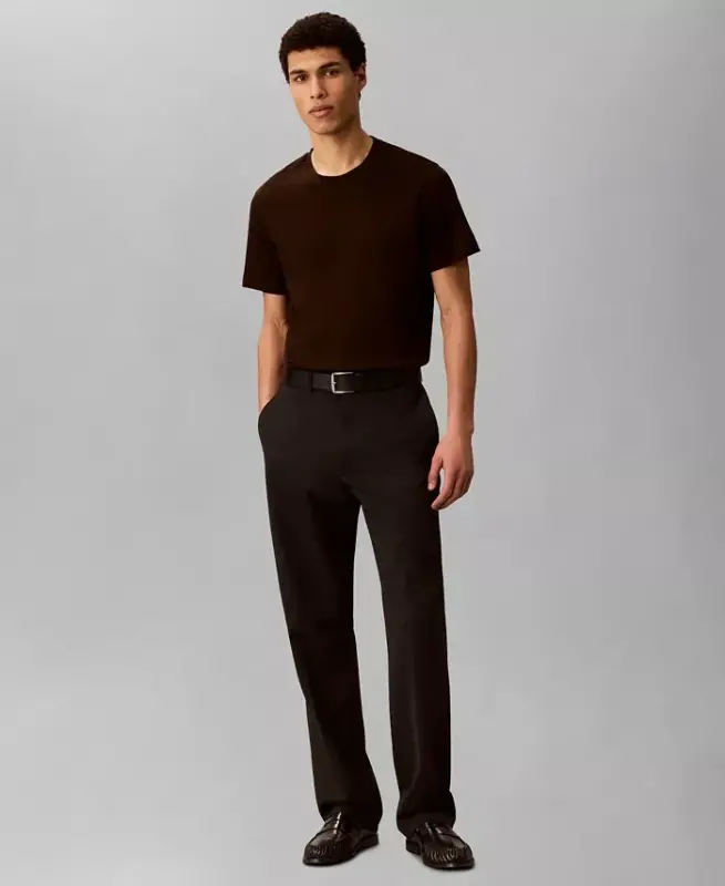 Men's Short Sleeve Supima Cotton Interlock T-Shirt-Bright White - 18