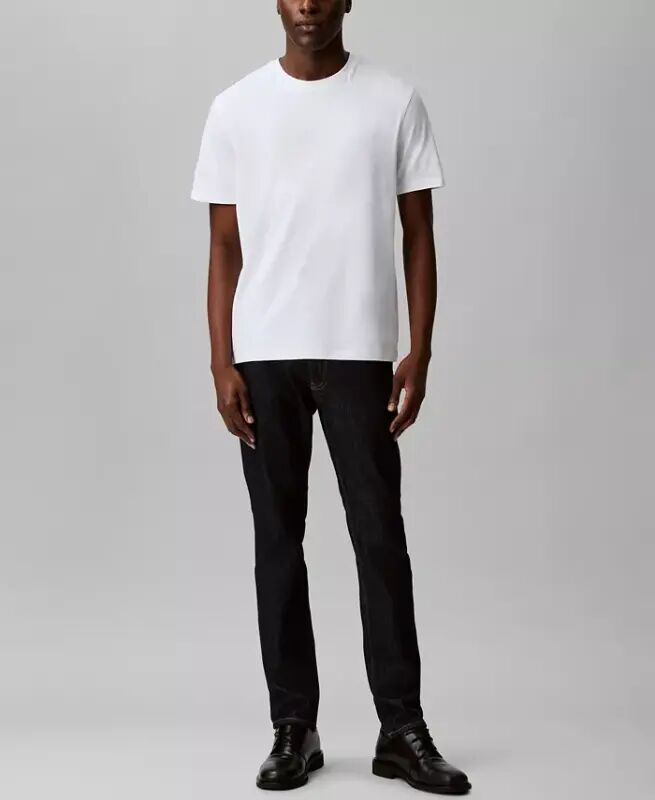 Men's Short Sleeve Supima Cotton Interlock T-Shirt-Bright White - 2