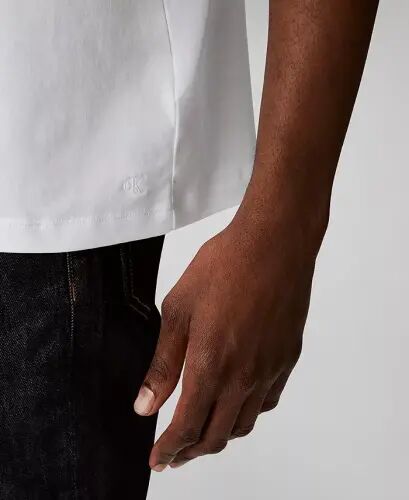 Men's Short Sleeve Supima Cotton Interlock T-Shirt-Bright White - 4