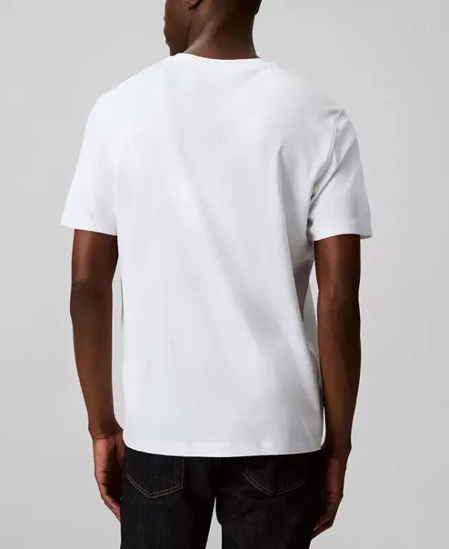 Men's Short Sleeve Supima Cotton Interlock T-Shirt-Bright White - 5
