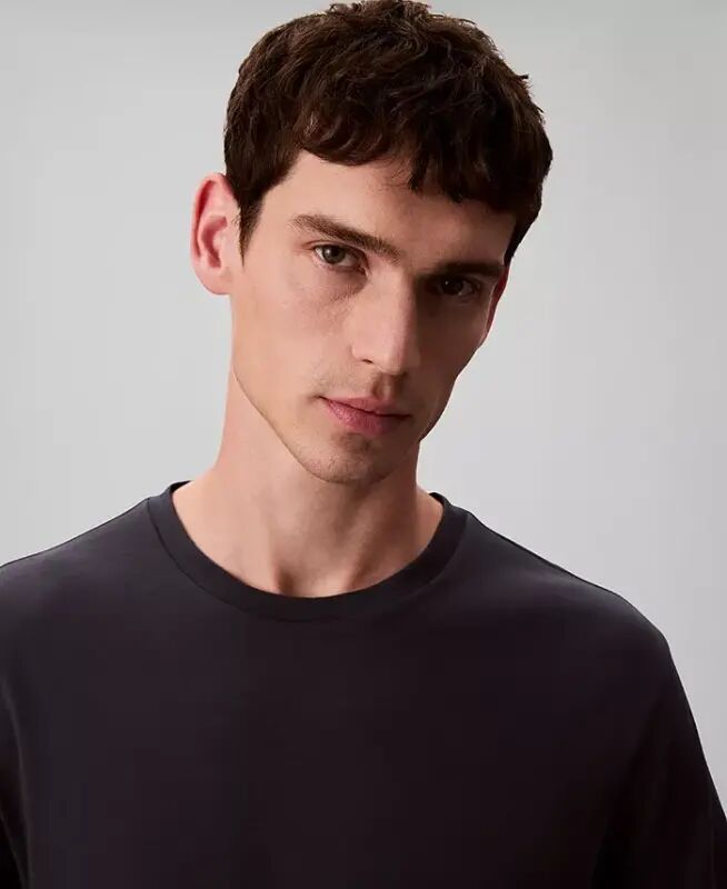 Men's Short Sleeve Supima Cotton Interlock T-Shirt-Dark Sapphire - 3