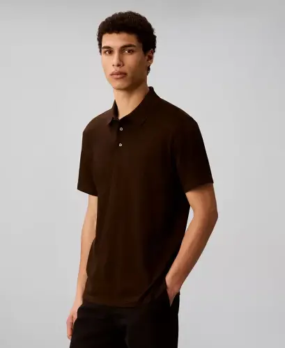 Men's Short Sleeve Supima Cotton Polo Shirt-Black - 9