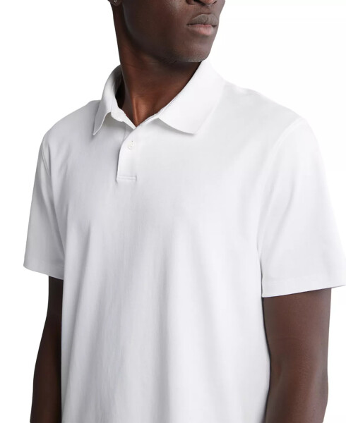 Men's Short Sleeve Supima Cotton Polo Shirt Brilliant White - 3