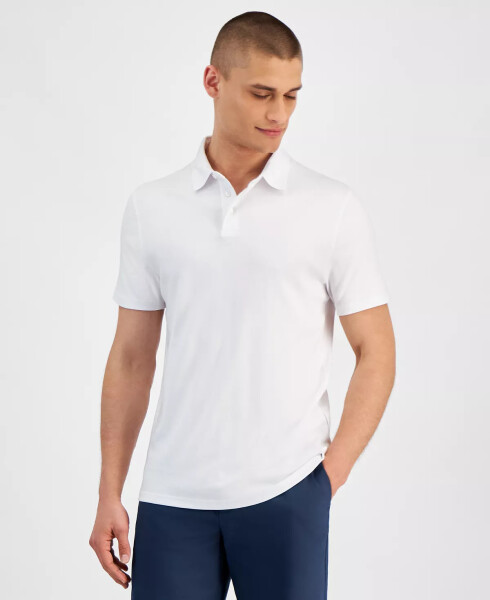 Men's Short Sleeve Supima Cotton Polo Shirt Brilliant White - 5