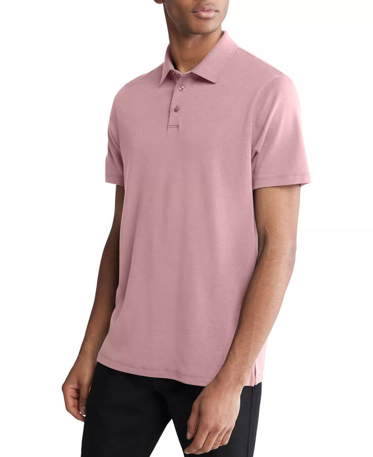 Men's Short Sleeve Supima Cotton Polo Shirt Capri Rose - 1