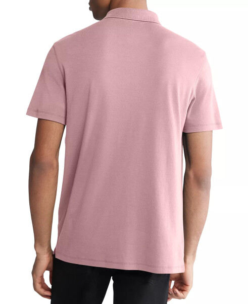 Men's Short Sleeve Supima Cotton Polo Shirt Capri Rose - 2