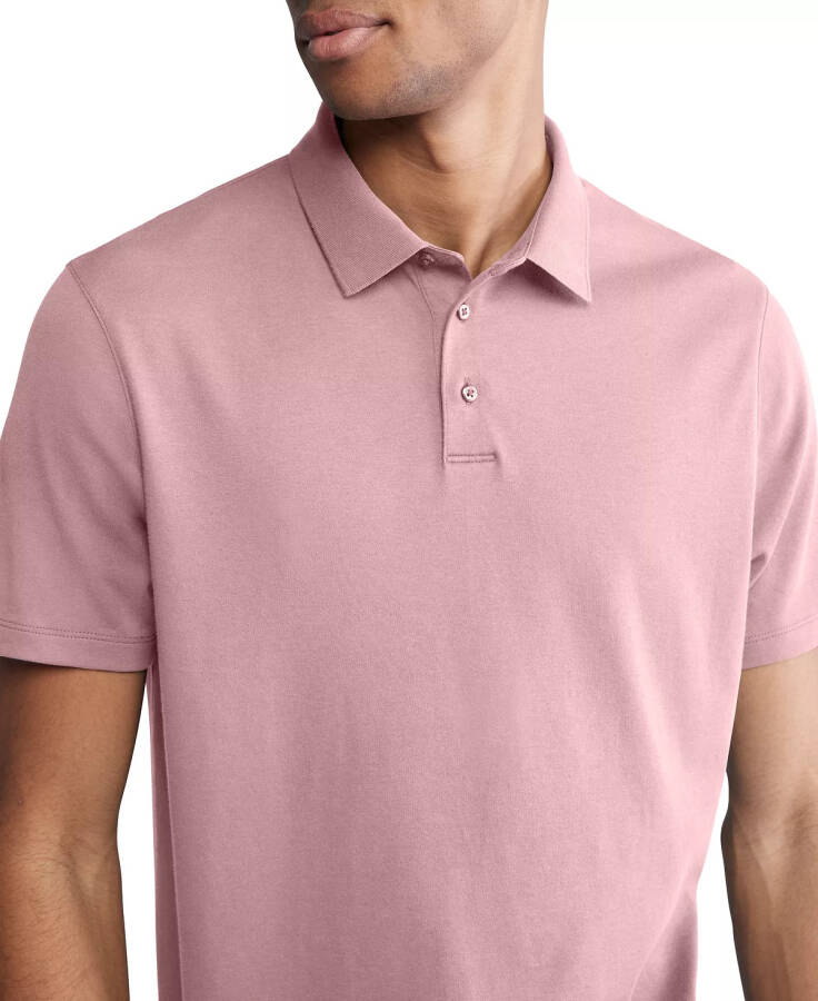 Men's Short Sleeve Supima Cotton Polo Shirt Capri Rose - 3