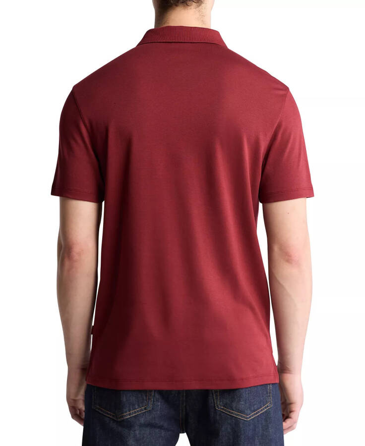 Men's Short Sleeve Supima Cotton Polo Shirt Syrah - 2