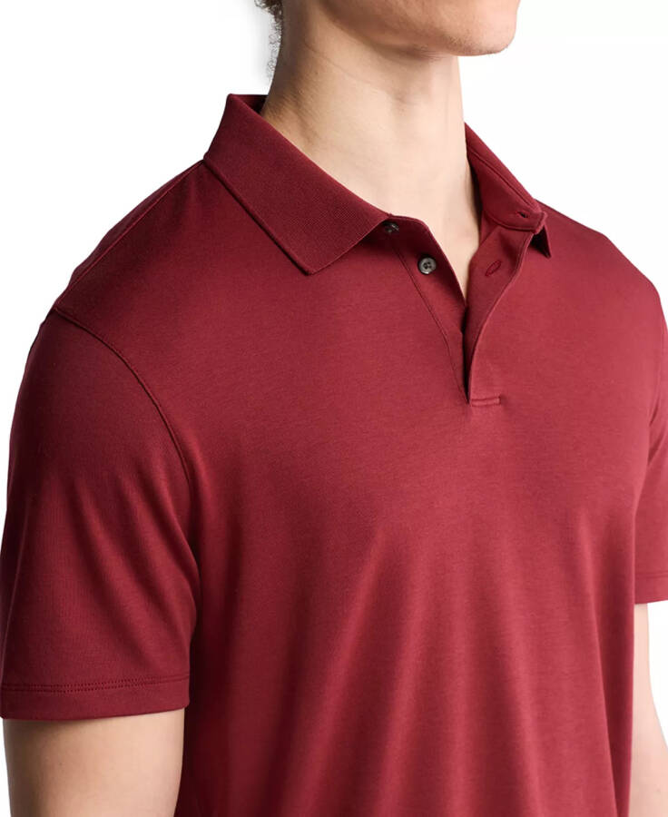 Men's Short Sleeve Supima Cotton Polo Shirt Syrah - 3