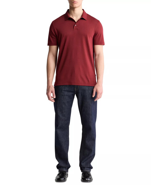 Men's Short Sleeve Supima Cotton Polo Shirt Syrah - 4