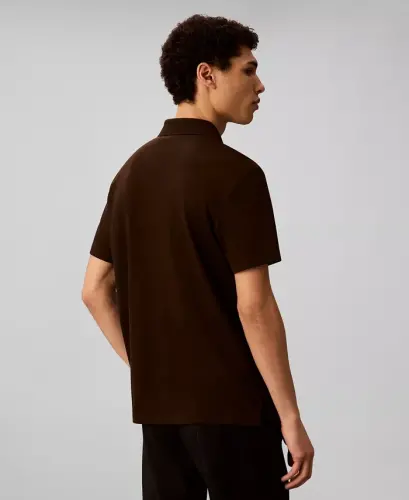 Men's Short Sleeve Supima Cotton Polo Shirt-Winter Sky - 9