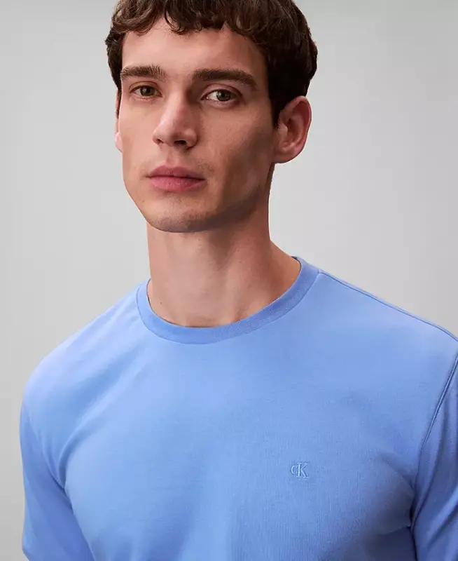 Men's Short-Sleeve Supima Interlock T-Shirt - Blue Descent - 3