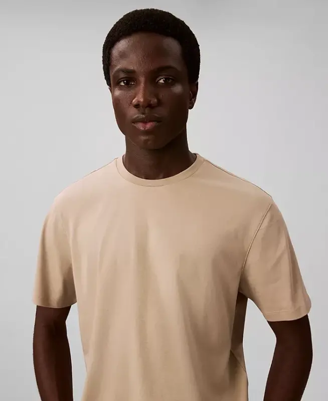 Men's Short-Sleeve Supima Interlock T-Shirt - Island Fossil - 4