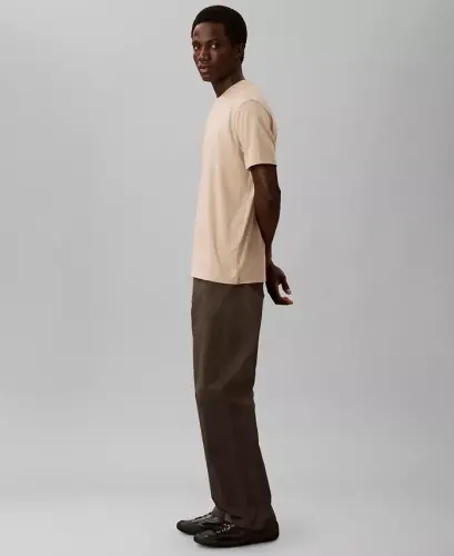 Men's Short-Sleeve Supima Interlock T-Shirt - Island Fossil - CALVIN KLEIN (1)