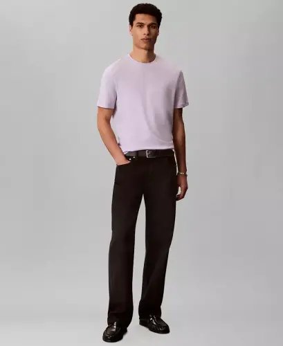 Men's Short-Sleeve Supima Interlock T-Shirt - ISLAND LILAC - CALVIN KLEIN (1)