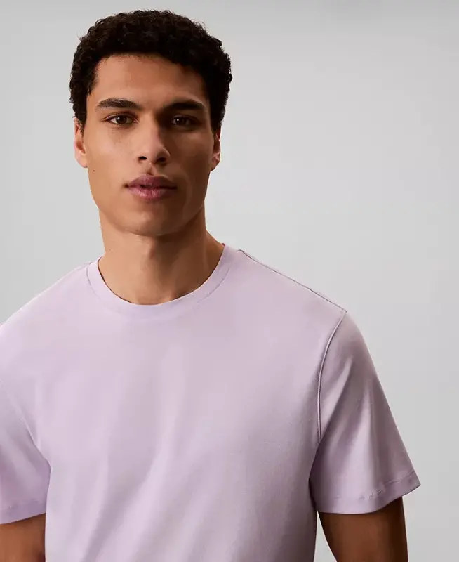 Men's Short-Sleeve Supima Interlock T-Shirt - Island Lilac - 4