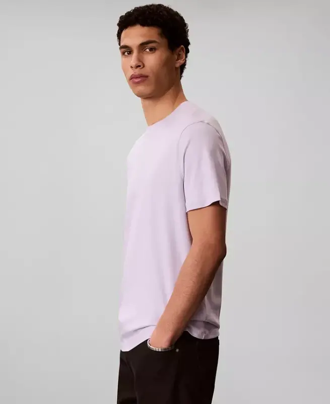 Men's Short-Sleeve Supima Interlock T-Shirt - ISLAND LILAC - 3