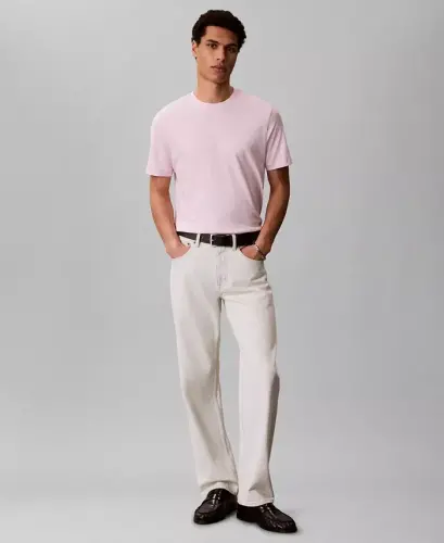 Men's Short-Sleeve Supima Interlock T-Shirt - Pearly Pink - CALVIN KLEIN (1)