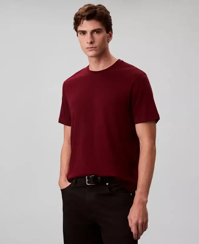 Men's Short-Sleeve Supima Interlock T-Shirt - Renaissance Red - CALVIN KLEIN