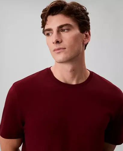 Men's Short-Sleeve Supima Interlock T-Shirt - Renaissance Red - 4