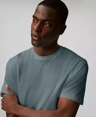 Men's Short-Sleeve Supima Interlock T-Shirt - Stormy Sea - 3