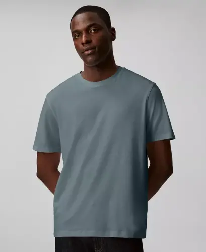 Men's Short-Sleeve Supima Interlock T-Shirt - Stormy Sea 
