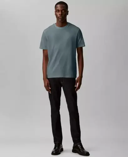 Men's Short-Sleeve Supima Interlock T-Shirt - Stormy Sea - CALVIN KLEIN (1)