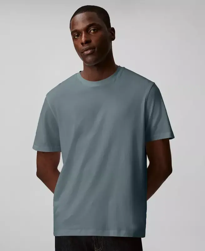 Men's Short-Sleeve Supima Interlock T-Shirt - Stormy Sea - CALVIN KLEIN