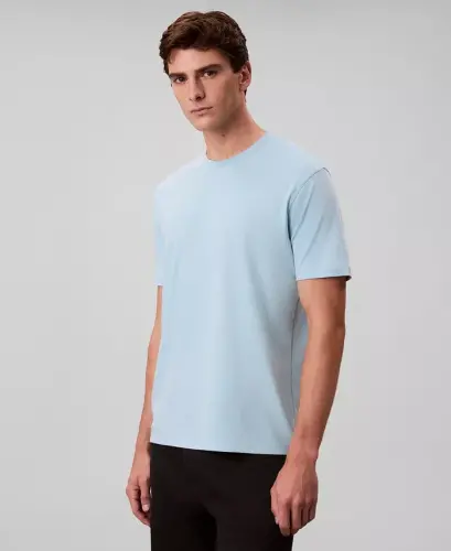 Men's Short-Sleeve Supima Interlock T-Shirt - Stratosphere - CALVIN KLEIN (1)