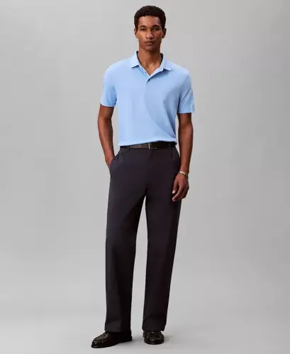 Men's Short-Sleeve Supima Polo Shirt - Blue Descent - 1