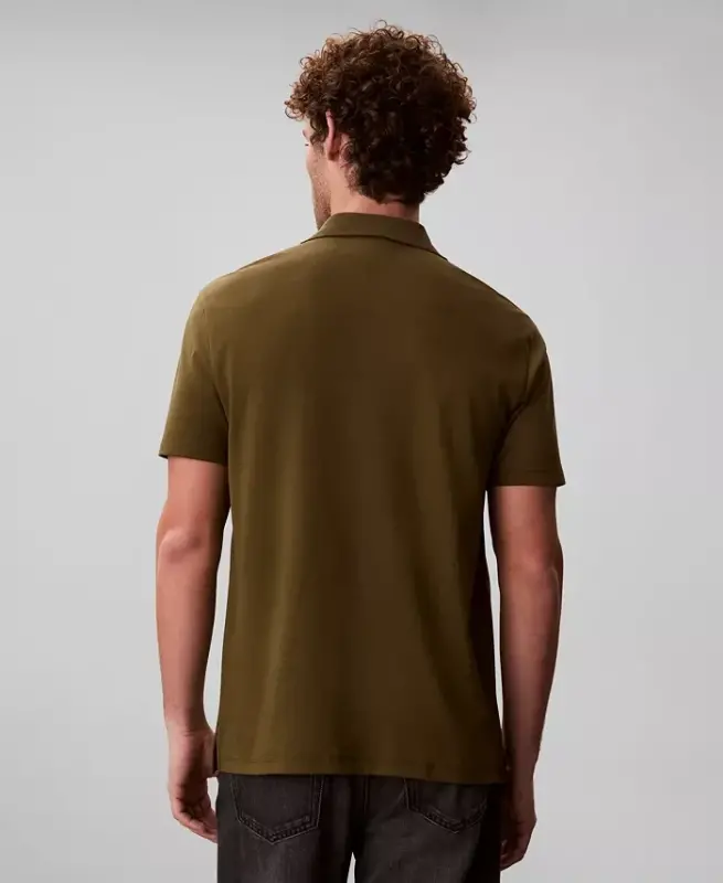 Men's Short-Sleeve Supima Polo Shirt - Crude Green - 5