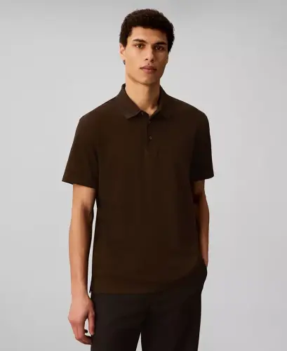 Men's Short-Sleeve Supima Polo Shirt - Dark Coffee 
