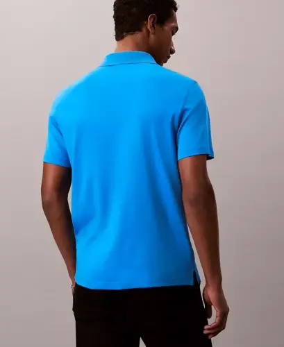 Men's Short-Sleeve Supima Polo Shirt - FRENCH BLUE - 5