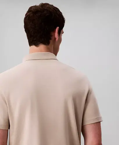 Men's Short-Sleeve Supima Polo Shirt - Island Fossil - 4