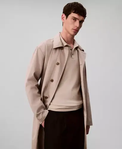 Men's Short-Sleeve Supima Polo Shirt - Island Fossil - 6