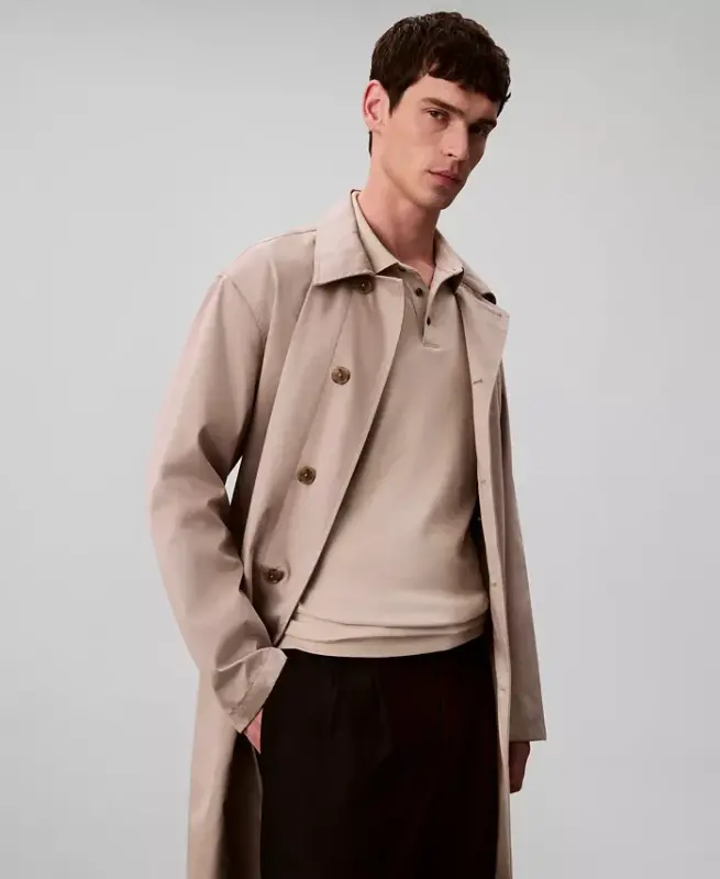 Men's Short-Sleeve Supima Polo Shirt - Island Fossil - 6