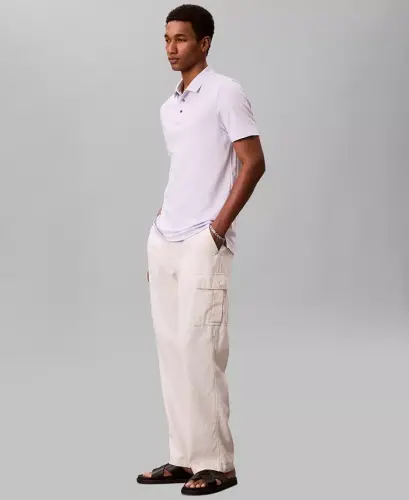 Men's Short-Sleeve Supima Polo Shirt - ISLAND LILAC - 3