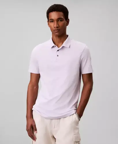 Men's Supima Short-Sleeve Polo Shirt - Island Lilac 