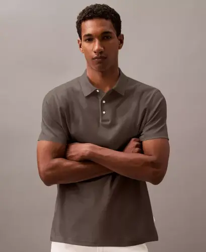 Men's Short-Sleeve Supima Polo Shirt - Morel - 1