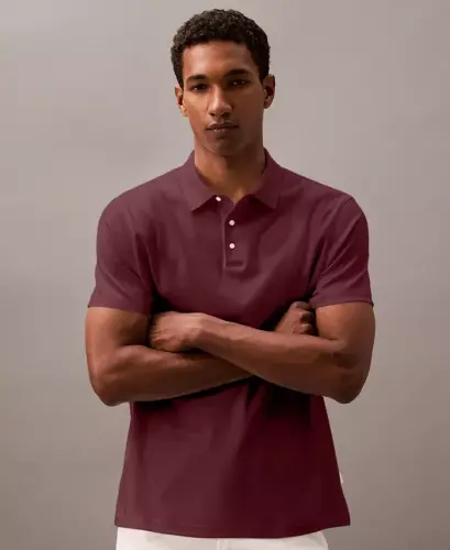Men's Short-Sleeve Supima Polo Shirt - Renaissance Red 