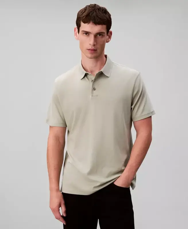 Men's Short-Sleeve Supima Polo Shirt - Seagrass - 21
