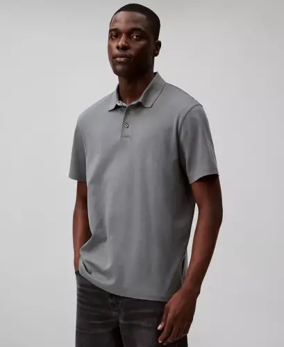 Men's Short-Sleeve Supima Polo Shirt - Sedona Sage 