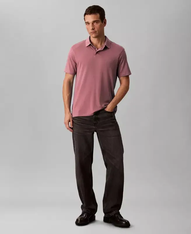 Men's Short-Sleeve Supima Polo Shirt - Wild Ginger - 2