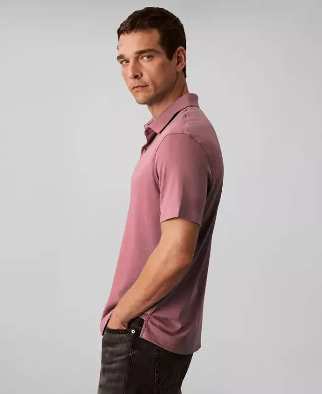 Men's Short-Sleeve Supima Polo Shirt - Wild Ginger - 3
