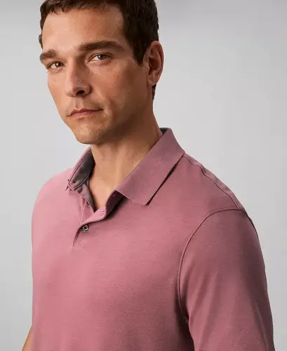 Men's Supima Short-Sleeve Polo Shirt - Wild Ginger - 4