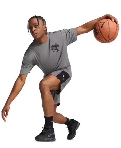 Men's Shot Blocker Shorts-Stormy Slate-puma Black - 5