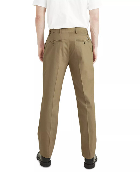 Men's Signature Classic Fit Iron Free Khaki Pants with Stain Defender New British Khaki - 2