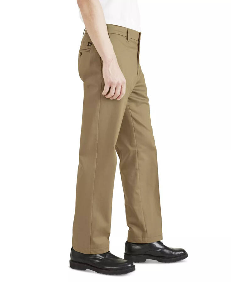 Men's Signature Classic Fit Iron Free Khaki Pants with Stain Defender New British Khaki - 3